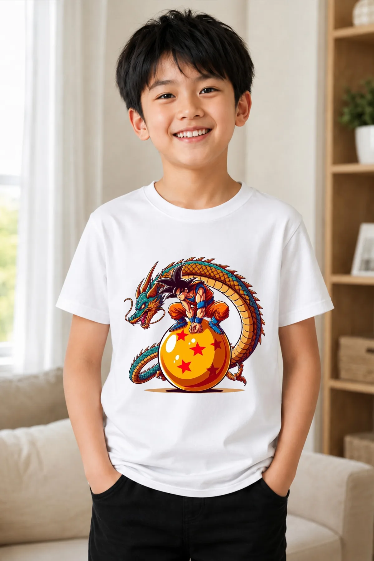 Camiseta Infantil Pequeño Guerrero del Dragón